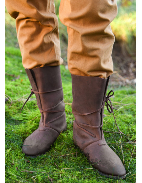 Botas vikings Oseberg com cadarços,...