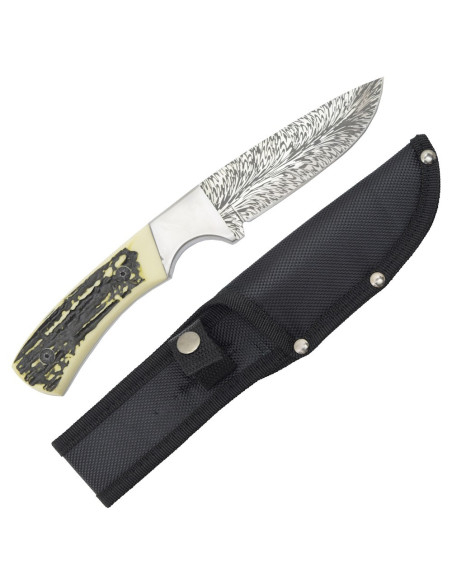 Faca aventura, cabo de chifre e...