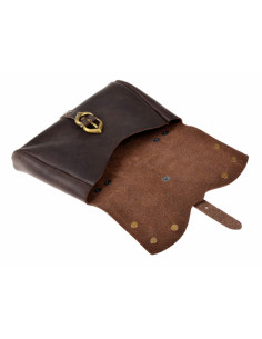 Bolso Medieval Erin com ferragens Celtas - marrom 2