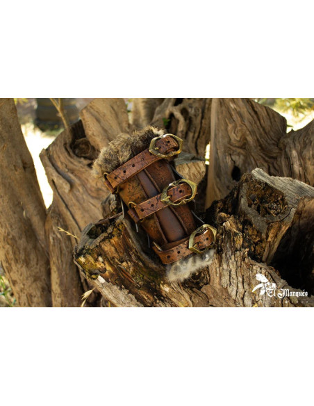 Brazales Bárbaros envelhecidos - marrons