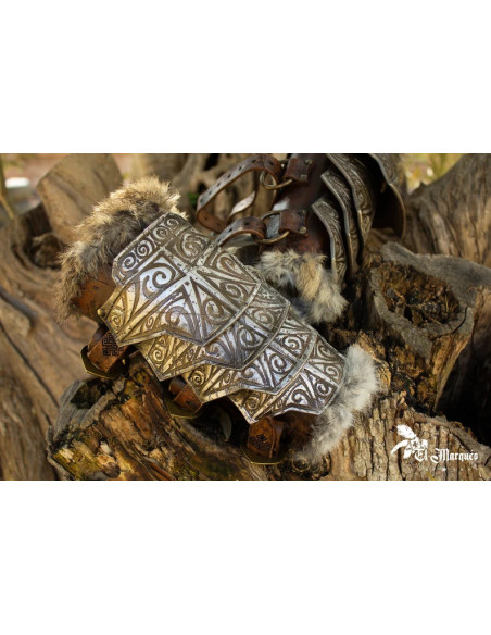 Brazales Bárbaros envelhecidos - marrons