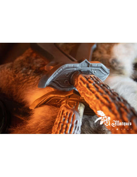 Faca Bowie curva, em espuma, para LARP