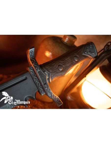 Faca Bowie reta, em espuma, para LARP