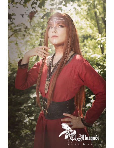 Cinturão Corsé Viking Valkiria - Marrom