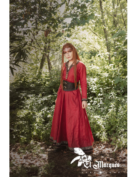 Cinturão Corsé Viking Valkiria - Marrom