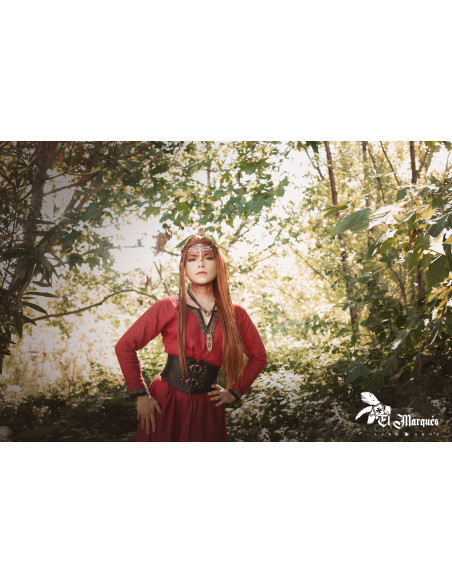 Cinturão Corsé Viking Valkiria - Marrom