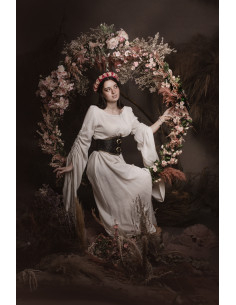 Cinturão Corset dama Nobre com brocados - Preto 2