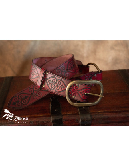 Cinto Nobre Renascimento em couro -...