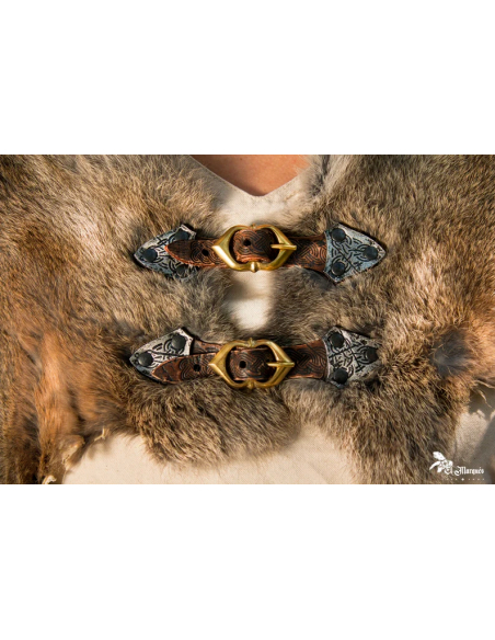 Capa guerreira Vikinga Freyja de coelho