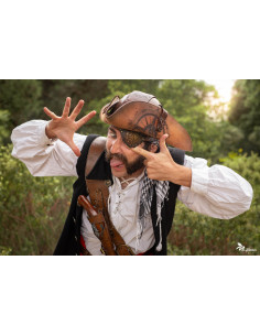 Pirataria em couro marrom 2