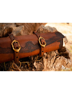 Porta-pergaminhos set com livro Grimório para LARP 2