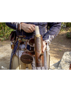 Porta-rolos medieval para feiras medievais ou LARP