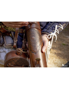 Porta-rolos medieval para feiras medievais ou LARP 2