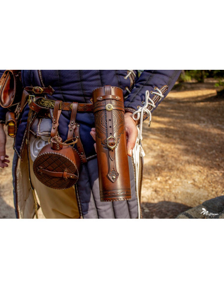 Porta-rolos medieval para feiras...