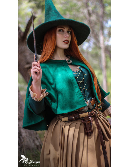 Porta-varinhas mágicas de couro para...