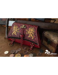 Bolsa Imperial Deluxe em couro repuxado