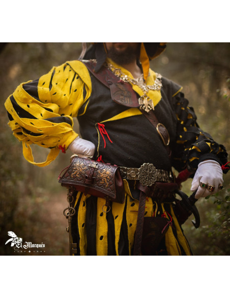 Bolsa Imperial Deluxe em couro repuxado