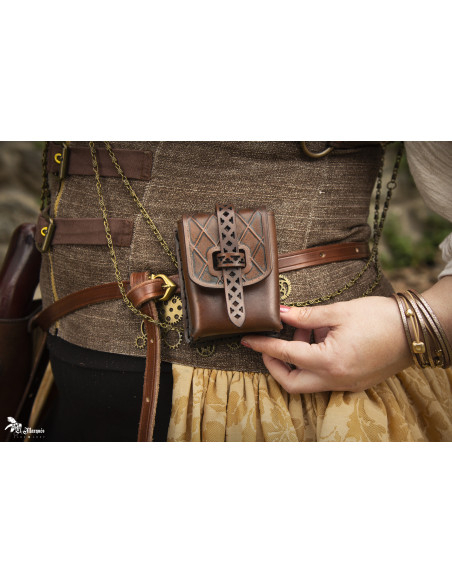 Bolsa Tabaco para cinto em couro...