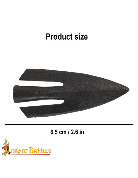 Ponta de flecha Medieval, cauda de...