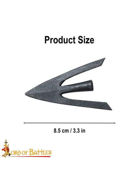 Ponta de flecha Medieval, cauda de...