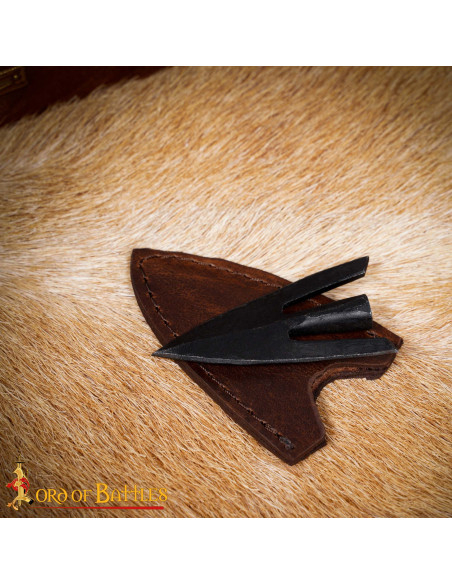 Ponta de flecha medieval, cauda de...