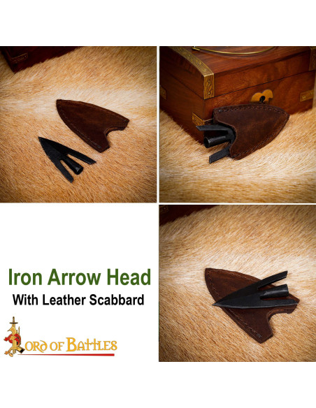 Ponta de flecha medieval, cauda de...