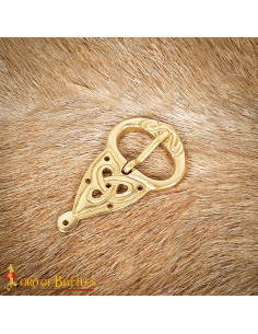 Fivela de cinto vikinga com nós celtas