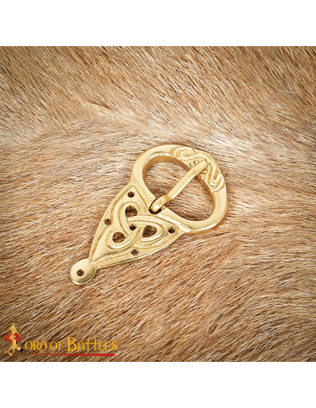 Fivela de cinto vikinga com nós celtas