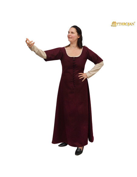 Vestido medieval dama cortesã,...