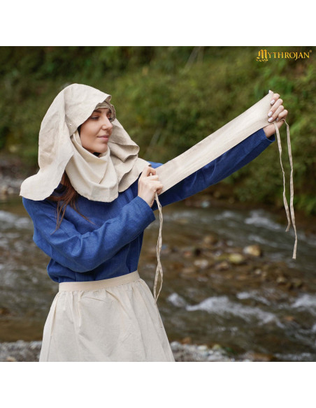 Bandana medieval dama em cru