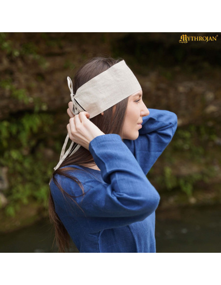 Bandana medieval dama em cru