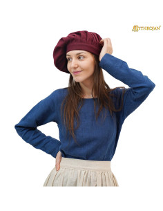 Parlota Medieval e Renacentista em lã - Granate