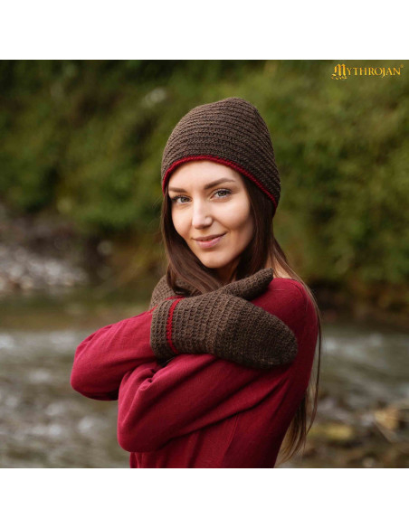 Manoplas vikings e medievais em lã