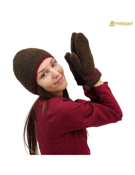 Manoplas vikings e medievais em lã