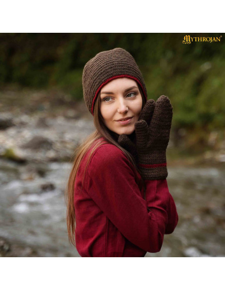 Manoplas vikings e medievais em lã