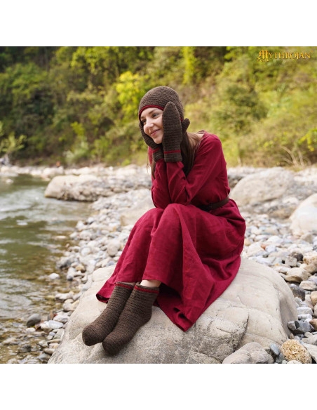 Manoplas vikings e medievais em lã