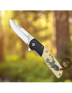 Faca Ciervo Albainox, madeira negra ABS (16,20 cm.)