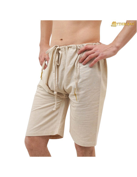 Calças medievais Thorin em Algodão-Linho