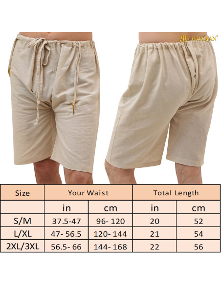 Calças medievais Thorin em 100% Linho