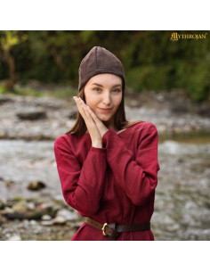 Gorro Viking Birka em lã marrom 2