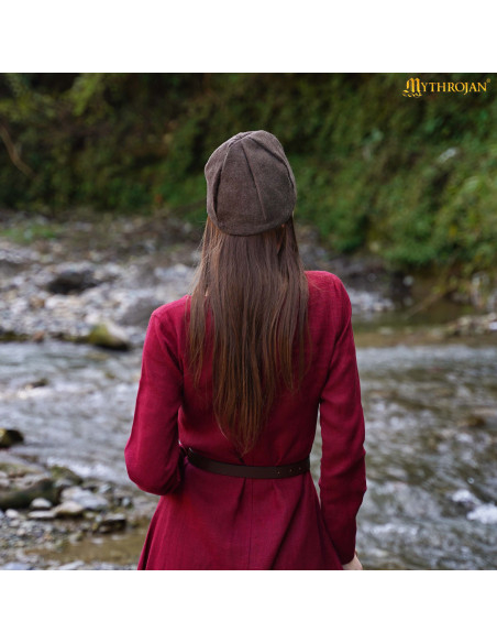 Gorro Viking Birka em lã marrom