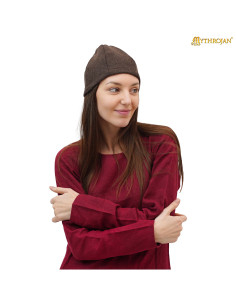 Gorro Viking Birka em lã marrom