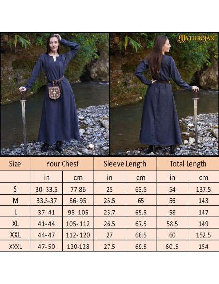 Vestido Viking Astrid em Lã