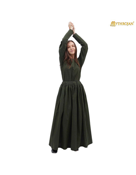 Saia medieval A Aventureira - verde...