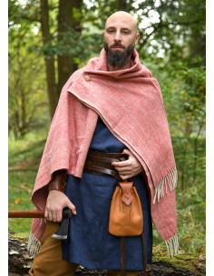 Xale de lã com padrão espiga estilo medieval, várias cores