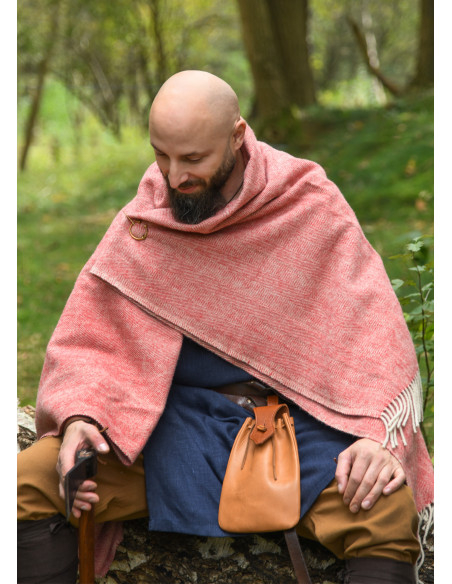 Xale de lã com padrão espiga estilo...