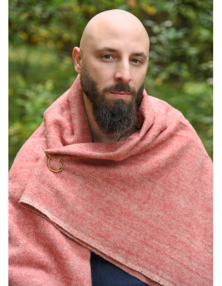 Xale de lã com padrão espiga estilo...