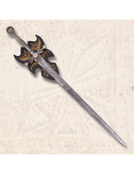 Espada Templária com suporte de...