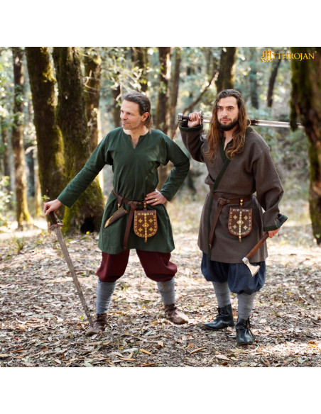 Túnica vikinga masculina modelo...