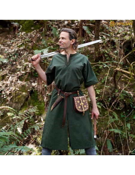 Túnica medieval em algodão homem...